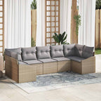 Tuin Sofa Set 7 Pcs Poly Riet