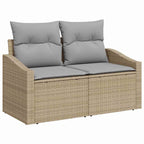 Tuin Sofa Set 7 Pcs Poly Riet