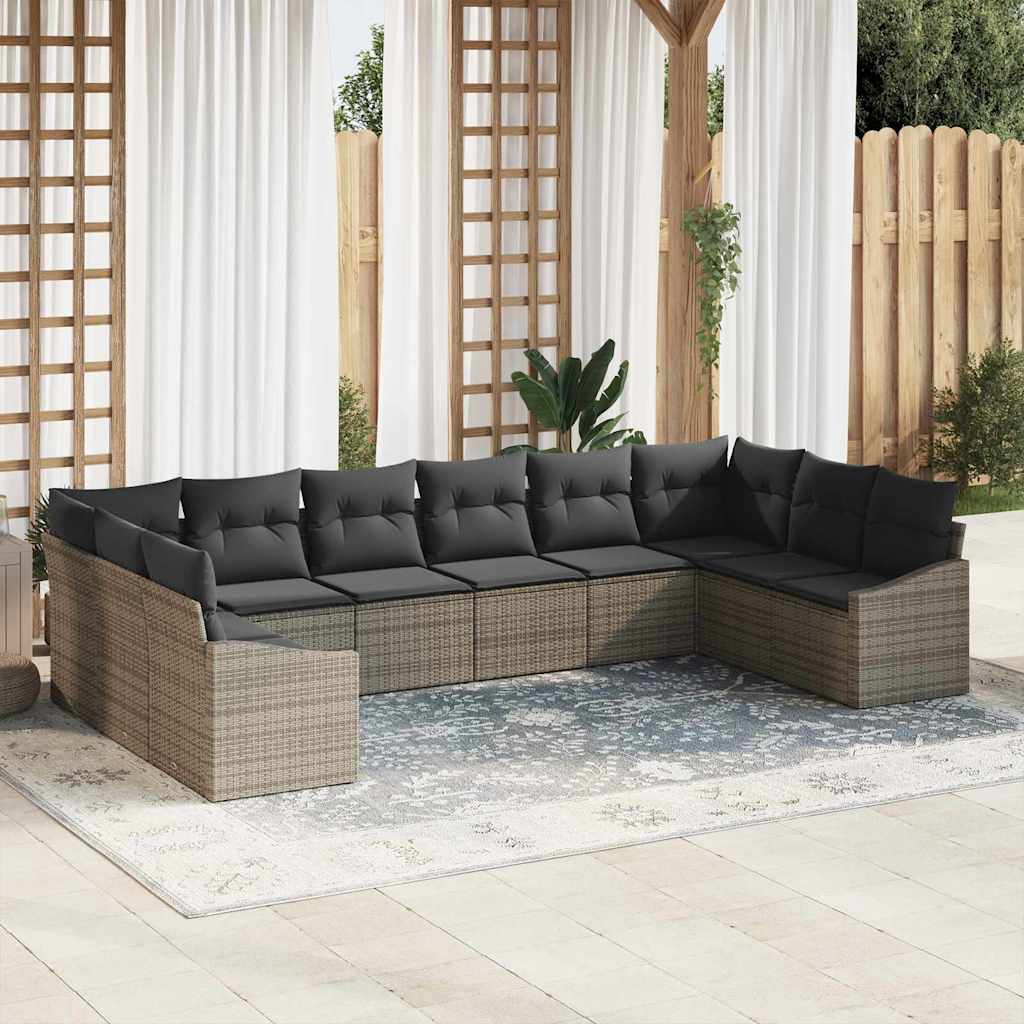 Tuin Sofa Set 11 Pcs Poly Riet