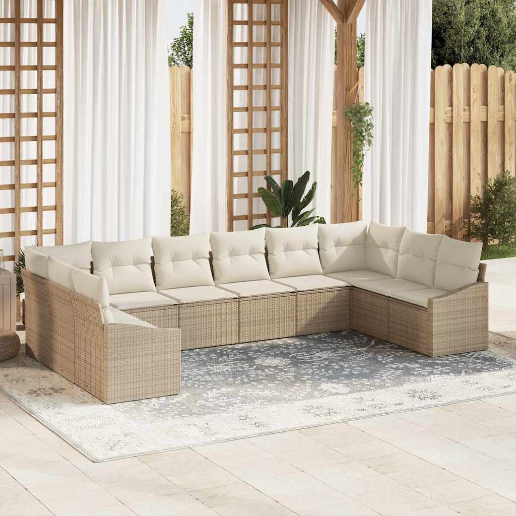 Tuin Sofa Set 11 Pcs Poly Riet