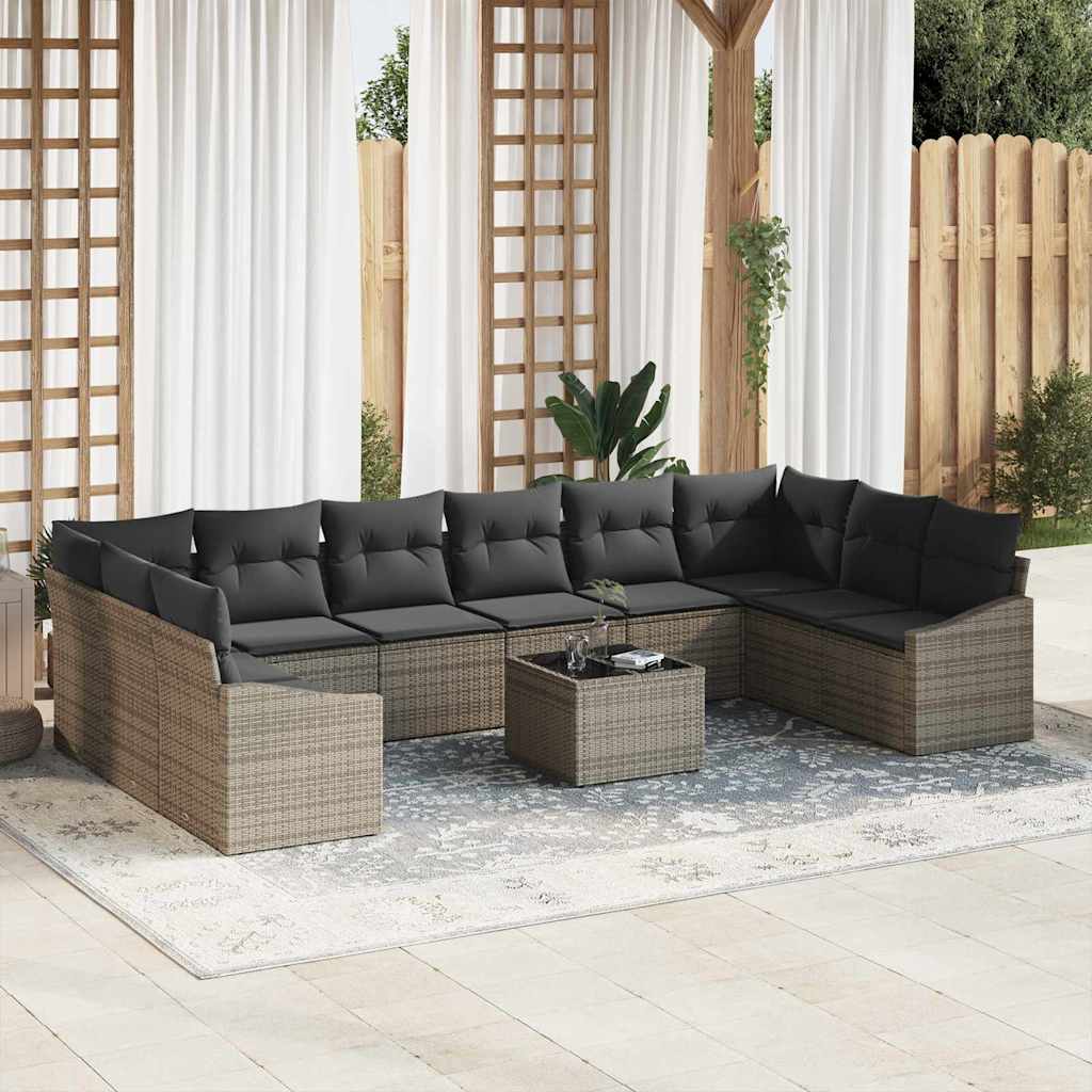 Tuin Sofa Set 11 Pcs Poly Riet
