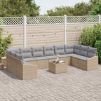 Tuin Sofa Set 11 Pcs Poly Riet