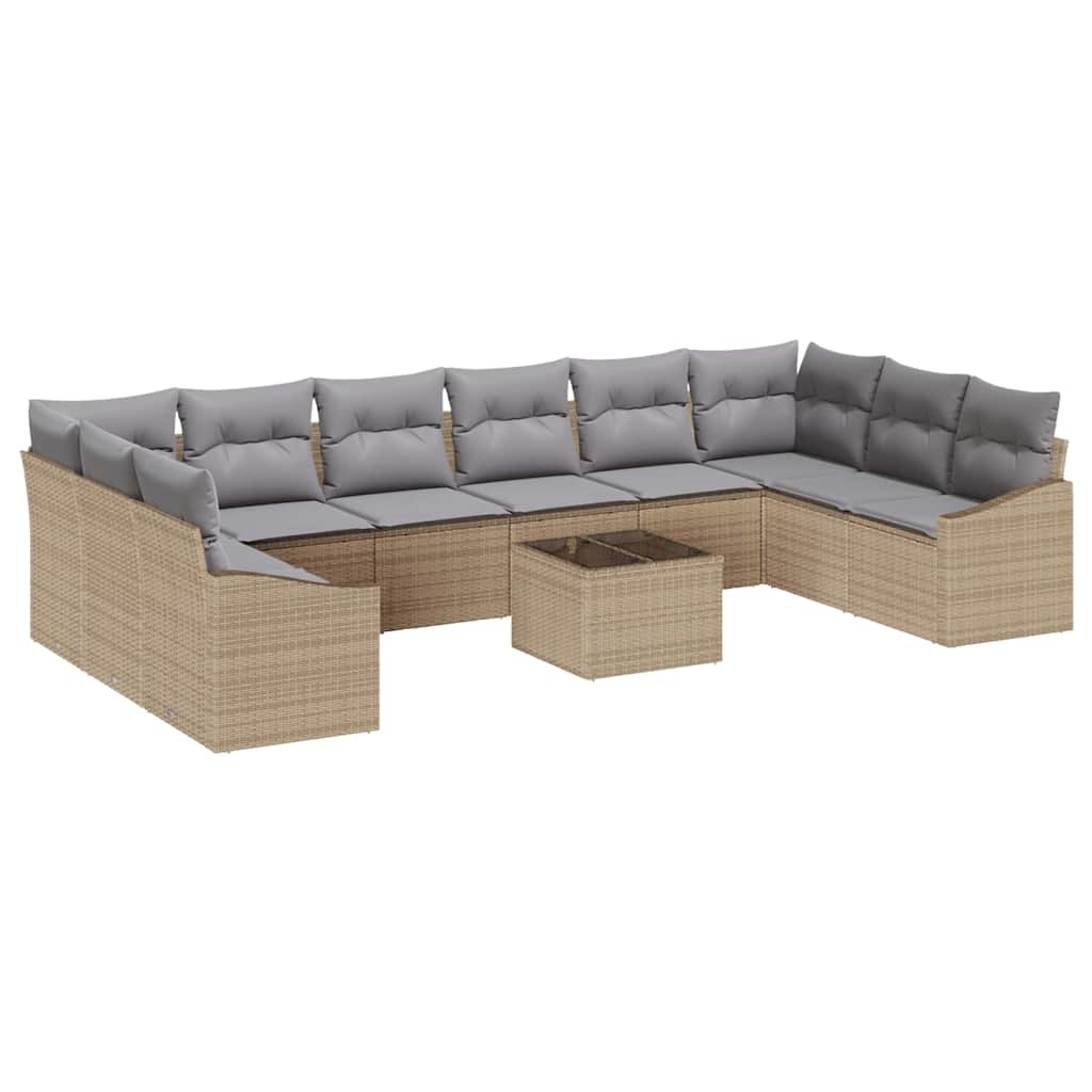 Tuin Sofa Set 11 Pcs Poly Riet