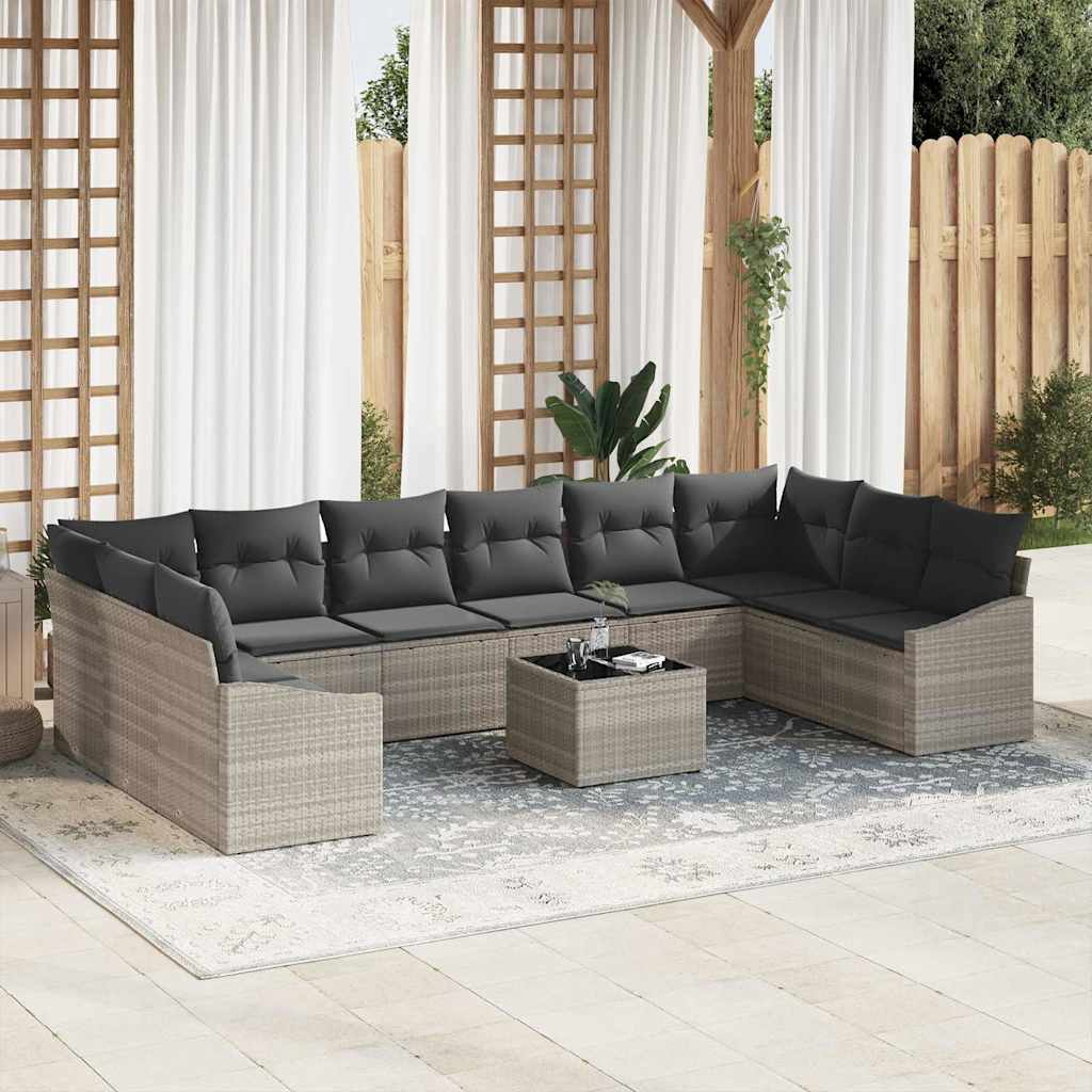 Tuin Sofa Set 11 Pcs Poly Riet