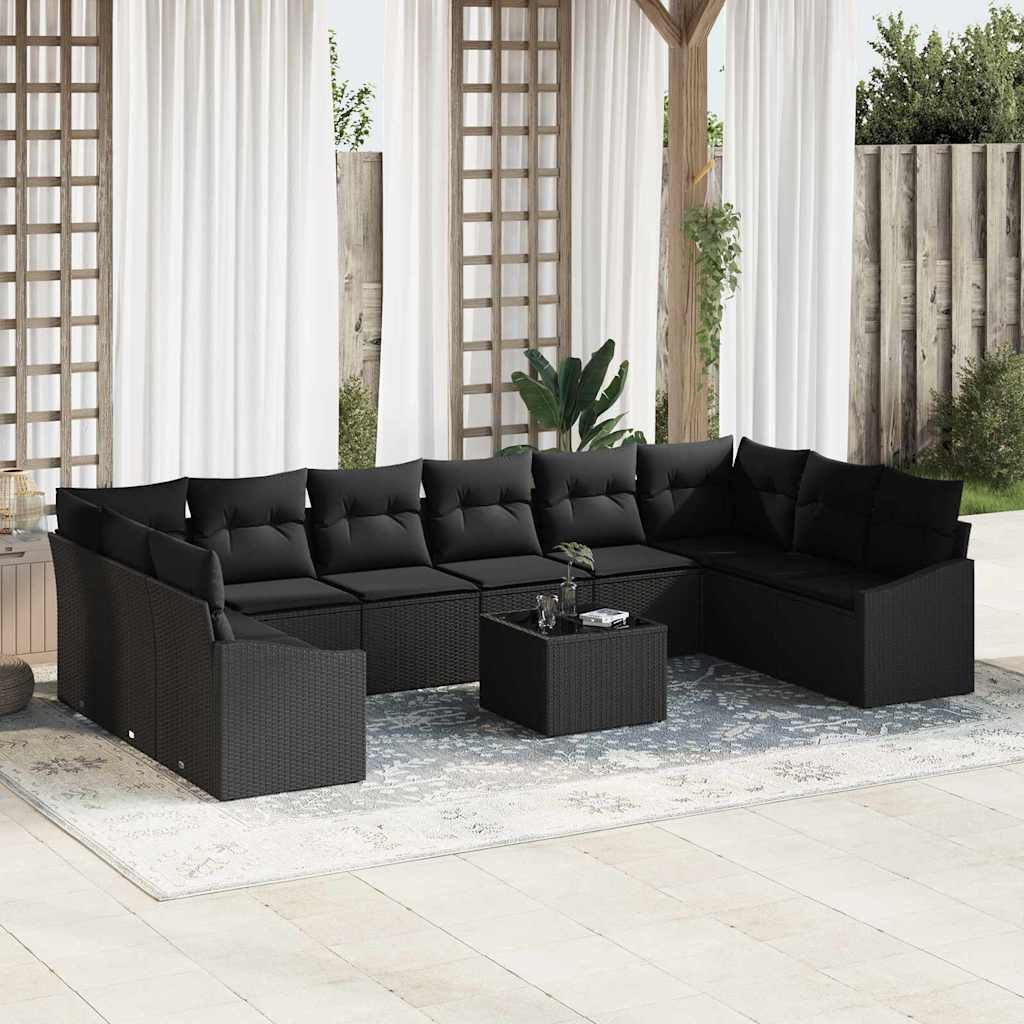 Tuin Sofa Set 11 Pcs Poly Riet