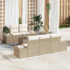 Tuin Sofa Set 6 Pcs Poly Riet