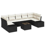 Tuin Sofa Set 8 Pcs Poly Riet