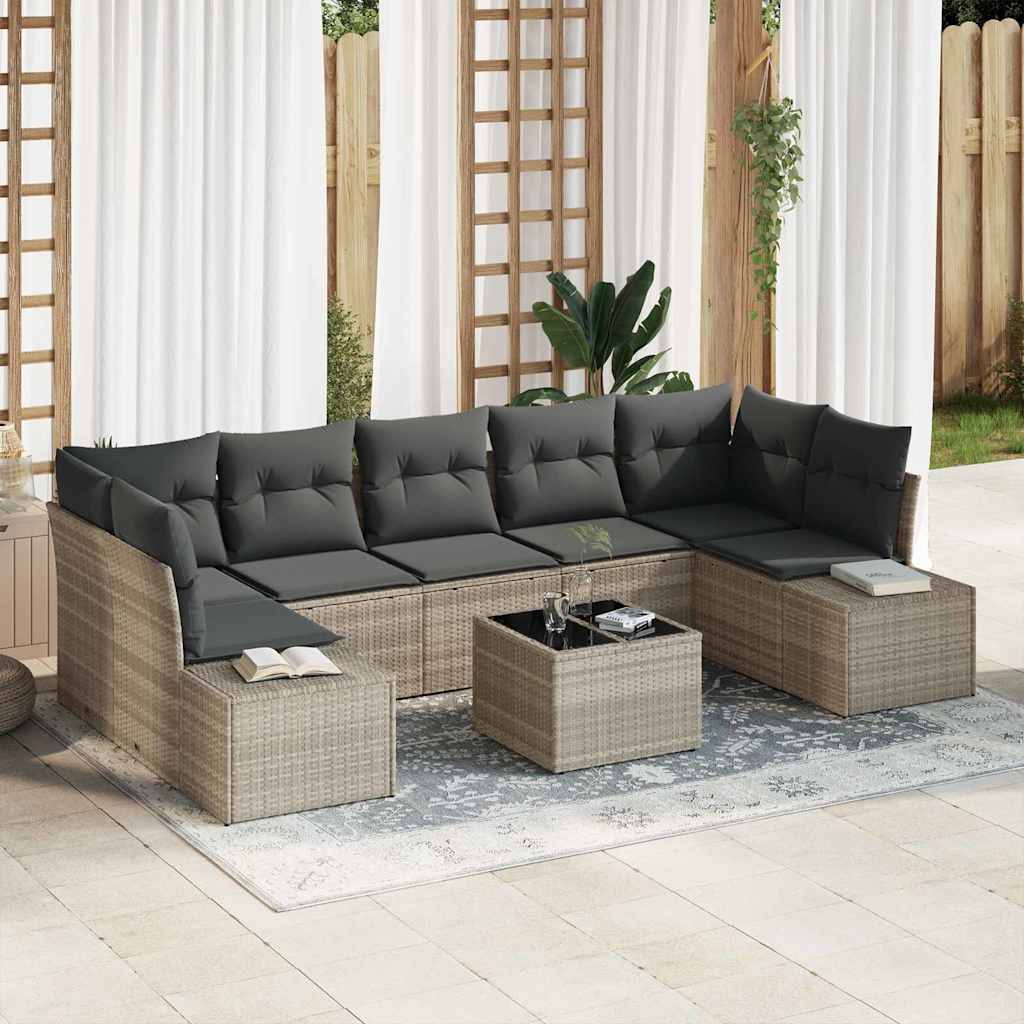 Tuin Sofa Set 8 Pcs Poly Riet