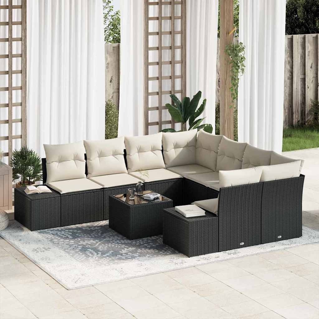 Tuin Sofa Set 9 Pcs Poly Riet