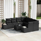 Tuin Sofa Set 9 Pcs Poly Riet