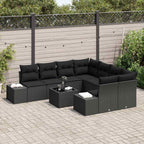 Tuin Sofa Set 9 Pcs Poly Riet