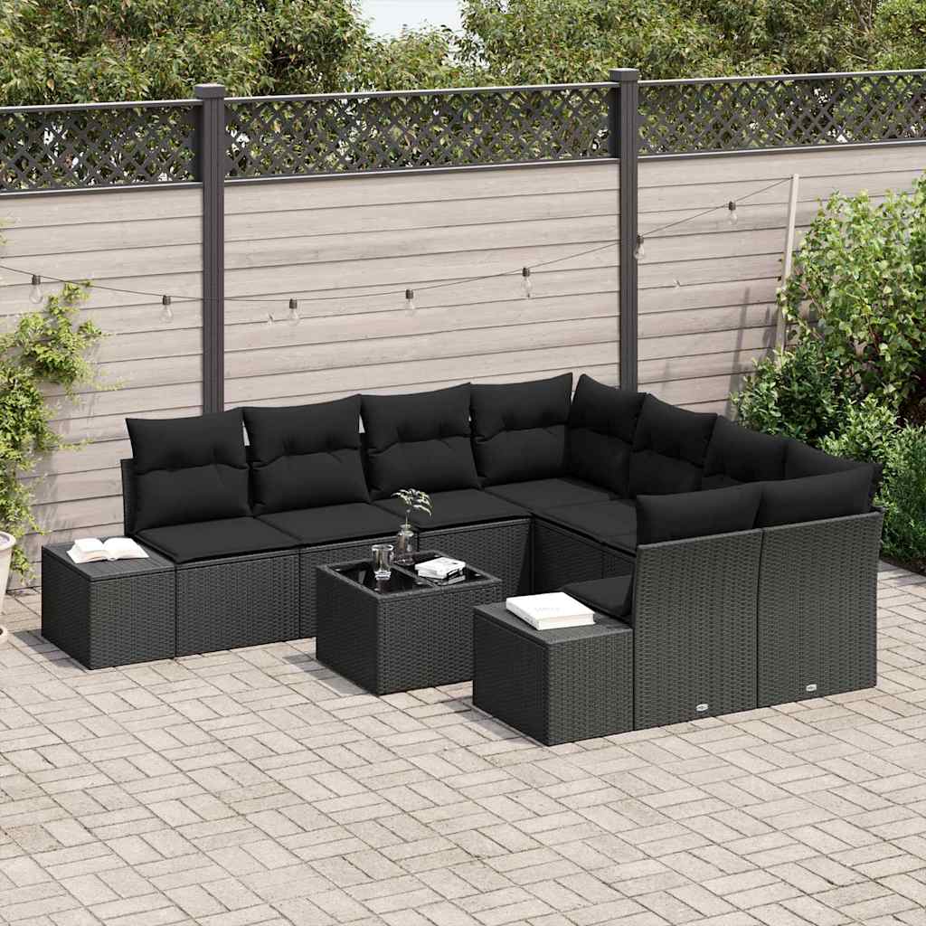 Tuin Sofa Set 9 Pcs Poly Riet