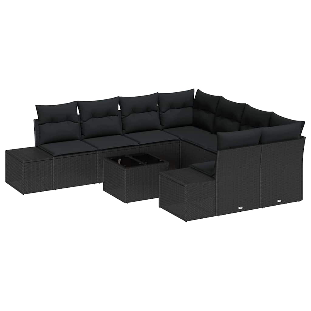 Tuin Sofa Set 9 Pcs Poly Riet