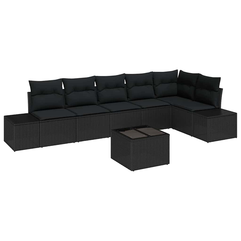 Tuin Sofa Set Met Kussen 7 Pcs Poly Riet