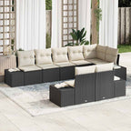Tuin Sofa Set Met Kussen 9 Pcs Poly Riet