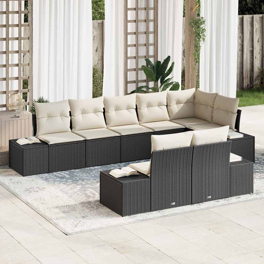 Tuin Sofa Set Met Kussen 9 Pcs Poly Riet