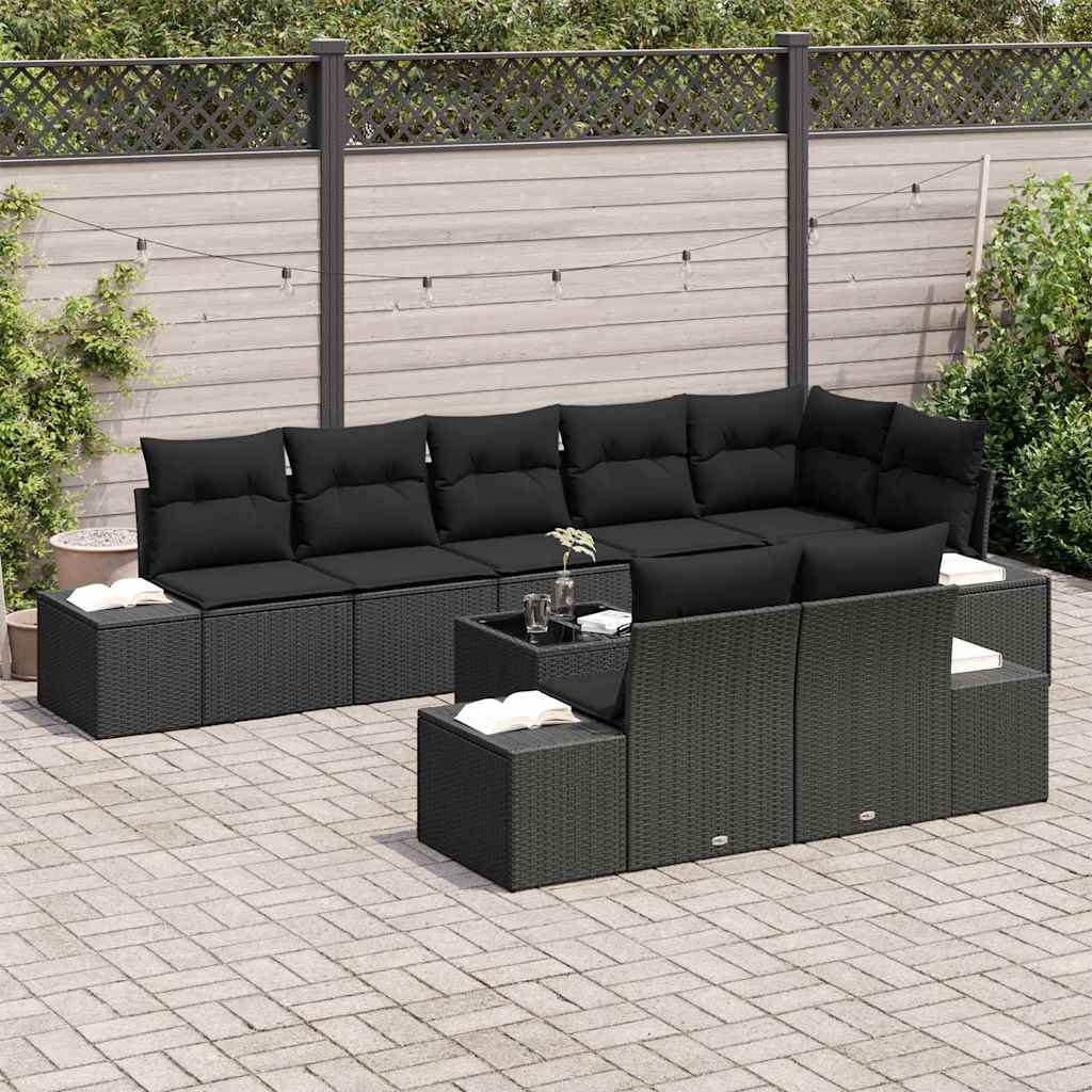 Tuin Sofa Set Met Kussen 9 Pcs Poly Riet