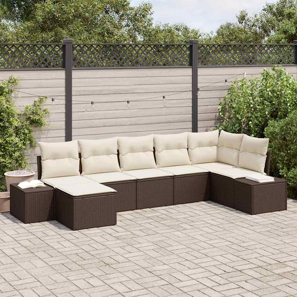 Tuin Sofa Set Met Kussen 8 Pcs Poly Riet