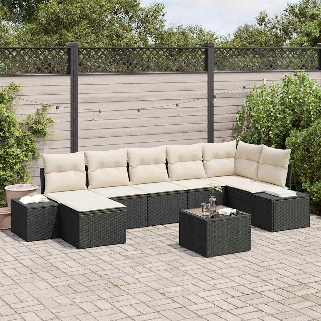 Tuin Sofa Set Met Kussen 8 Pcs Poly Riet