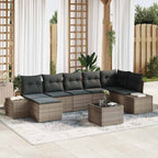 Tuin Sofa Set Met Kussen 8 Pcs Poly Riet