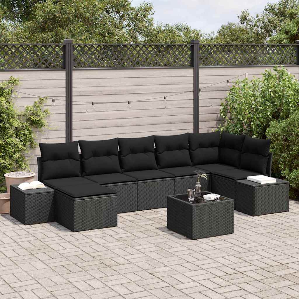 Tuin Sofa Set Met Kussen 8 Pcs Poly Riet