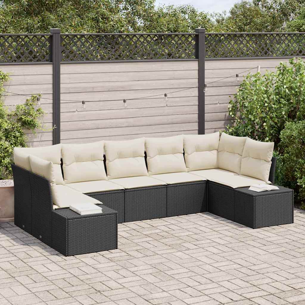 Tuin Sofa Set Met Kussen 7 Pcs Poly Riet