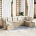 Tuin Sofa Set Met Kussen 7 Pcs Poly Riet