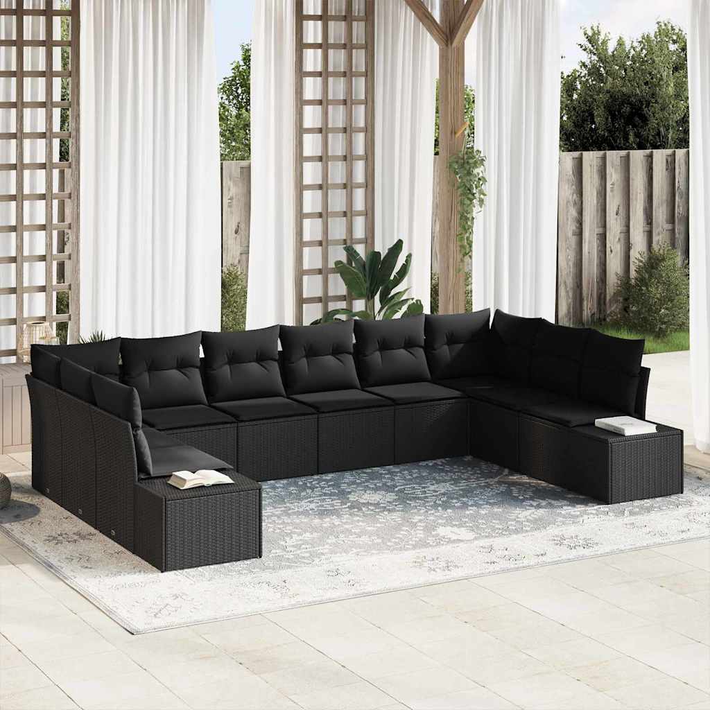 Tuin Sofa Set Met Kussen 11 Pcs Poly Riet