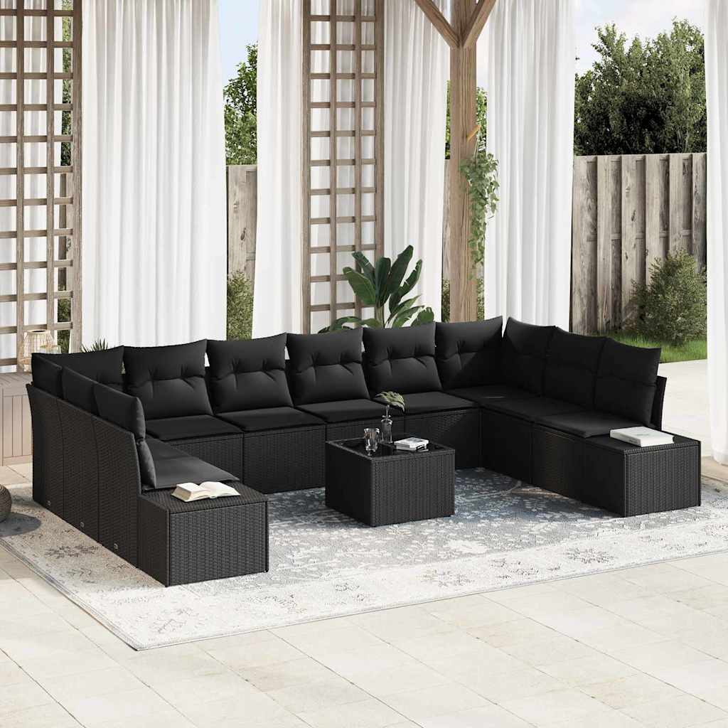 Tuin Sofa Set Met Kussen 11 Pcs Poly Riet