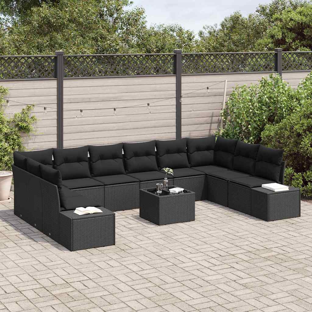 Tuin Sofa Set Met Kussen 11 Pcs Poly Riet