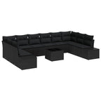 Tuin Sofa Set Met Kussen 11 Pcs Poly Riet