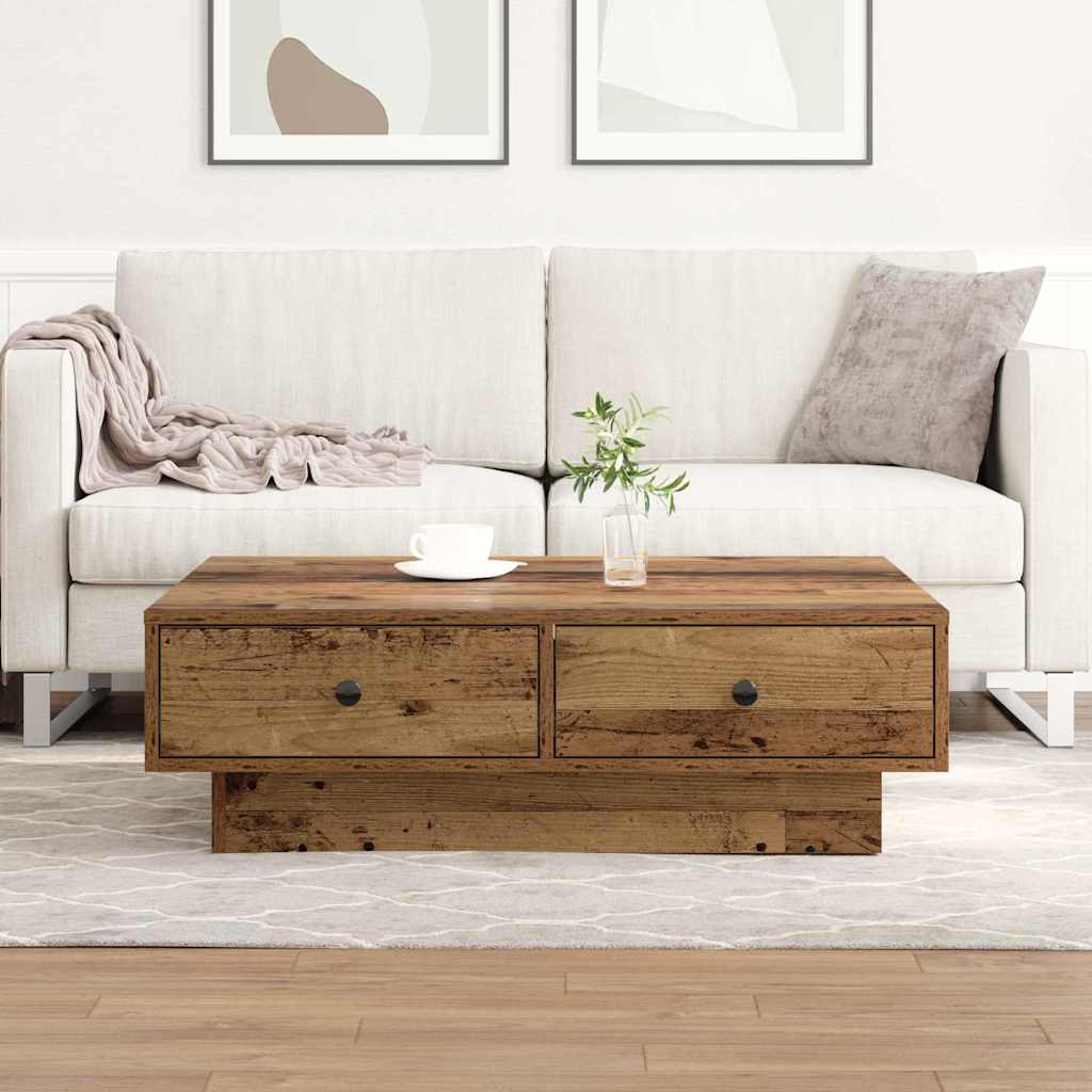 Salontafel Bewerkt Hout