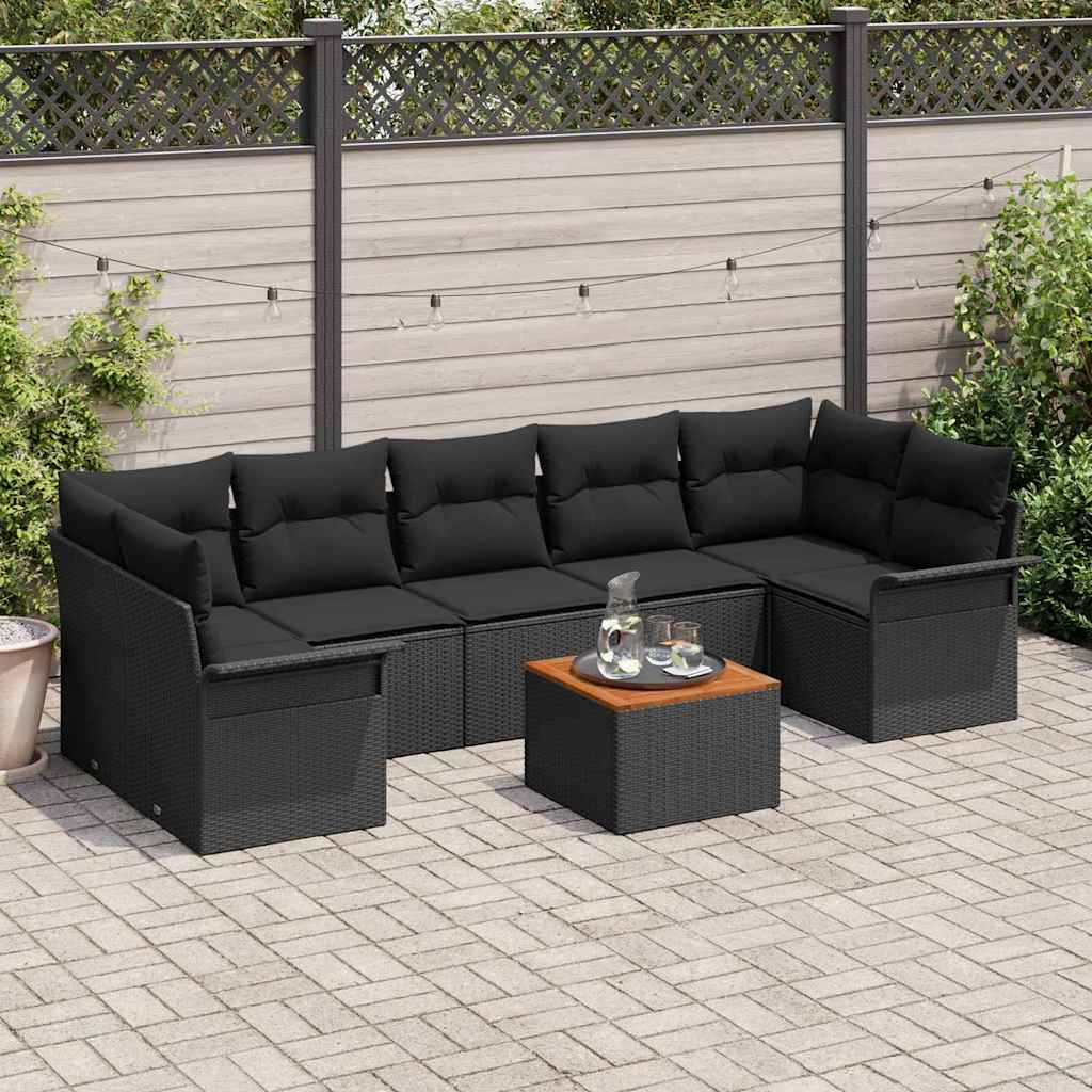 Tuin Sofa Set 8 Pcs Poly Riet