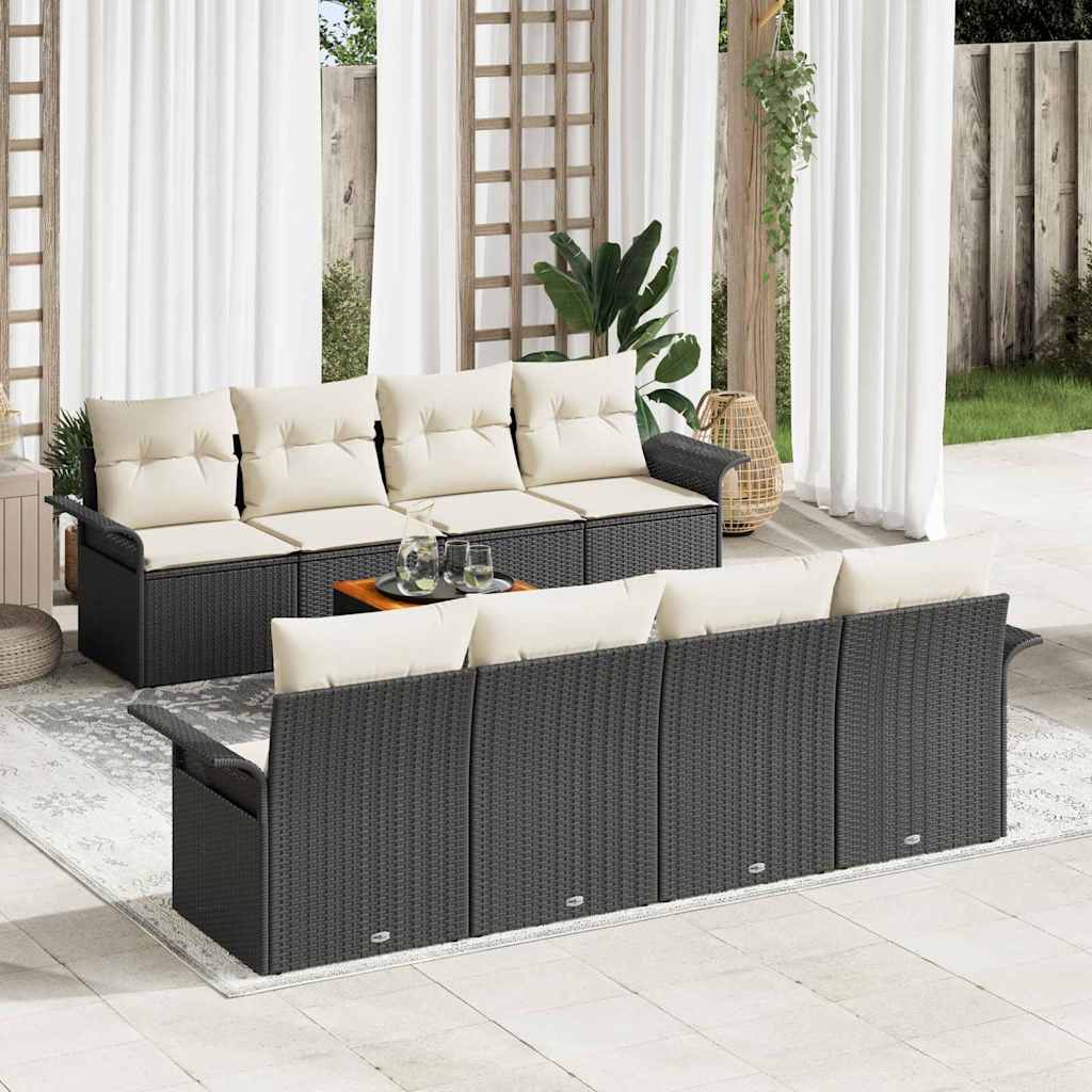 Tuin Sofa Set 9 Pcs Poly Riet