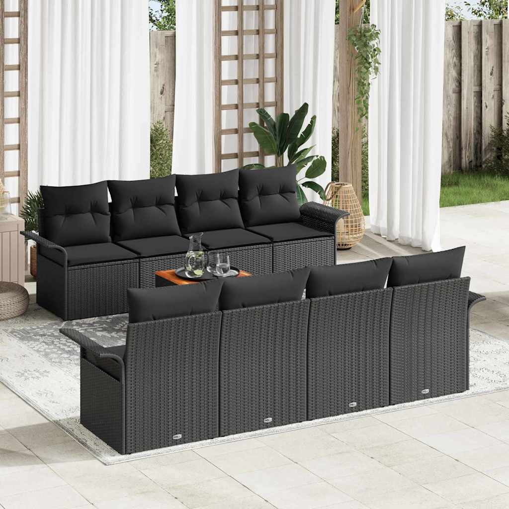 Tuin Sofa Set 9 Pcs Poly Riet
