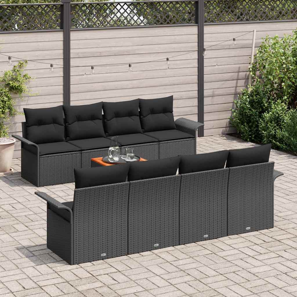 Tuin Sofa Set 9 Pcs Poly Riet
