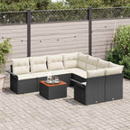 Tuin Sofa Set 9 Pcs Poly Riet