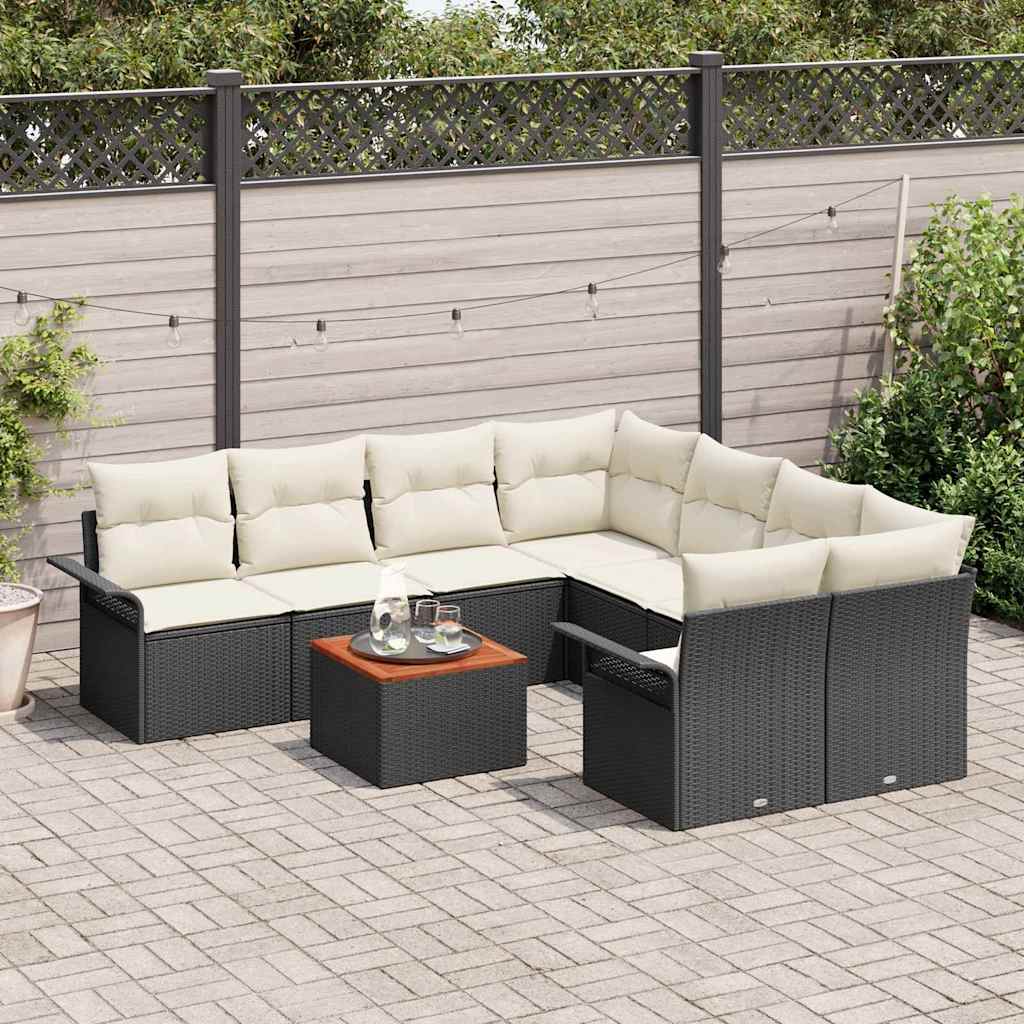 Tuin Sofa Set 9 Pcs Poly Riet