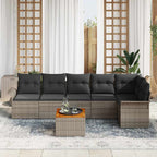 Tuin Sofa Set 7 Pcs Poly Riet