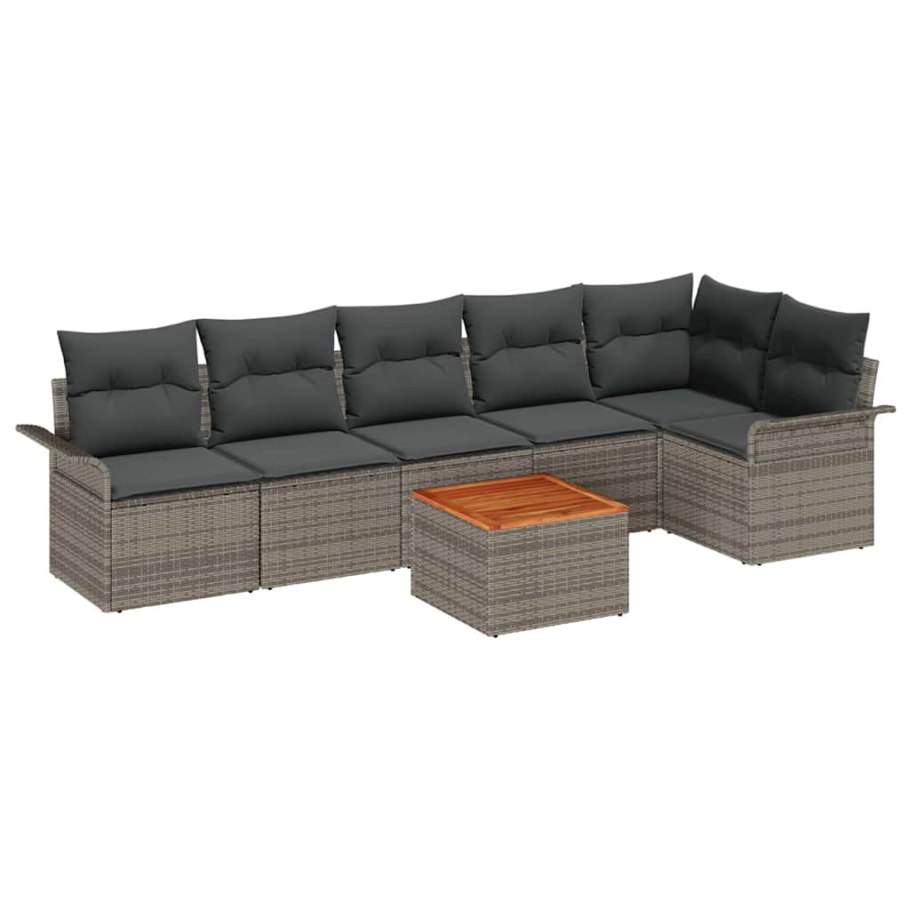 Tuin Sofa Set 7 Pcs Poly Riet