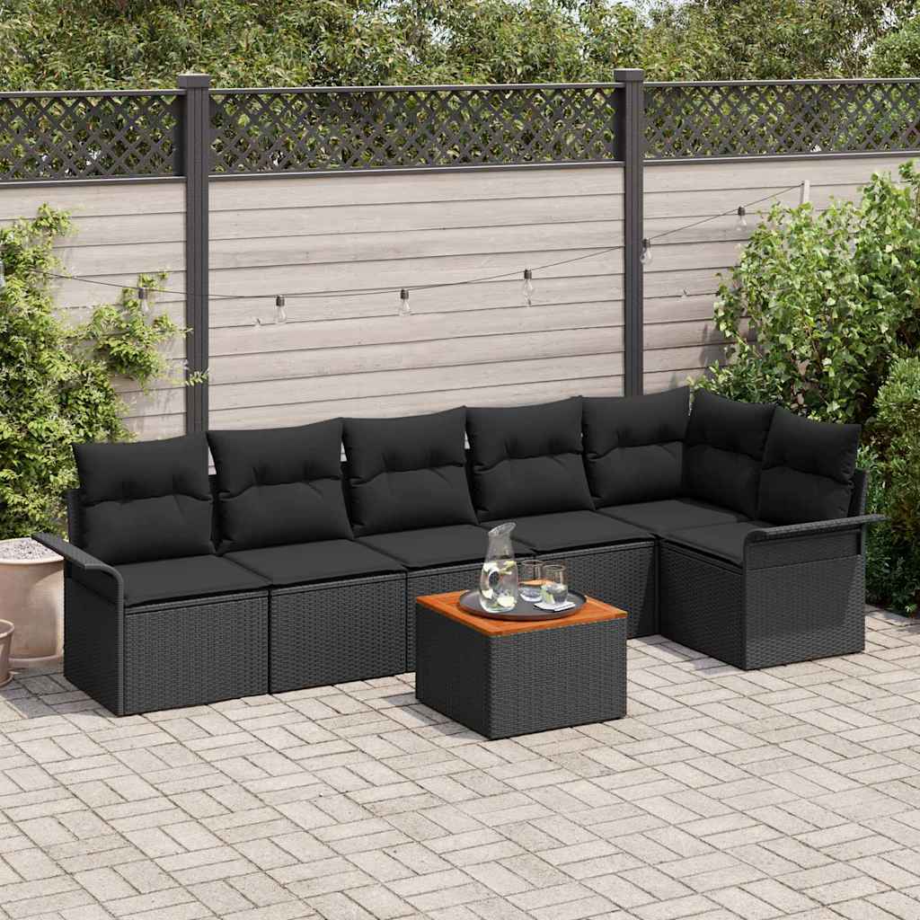 Tuin Sofa Set 7 Pcs Poly Riet