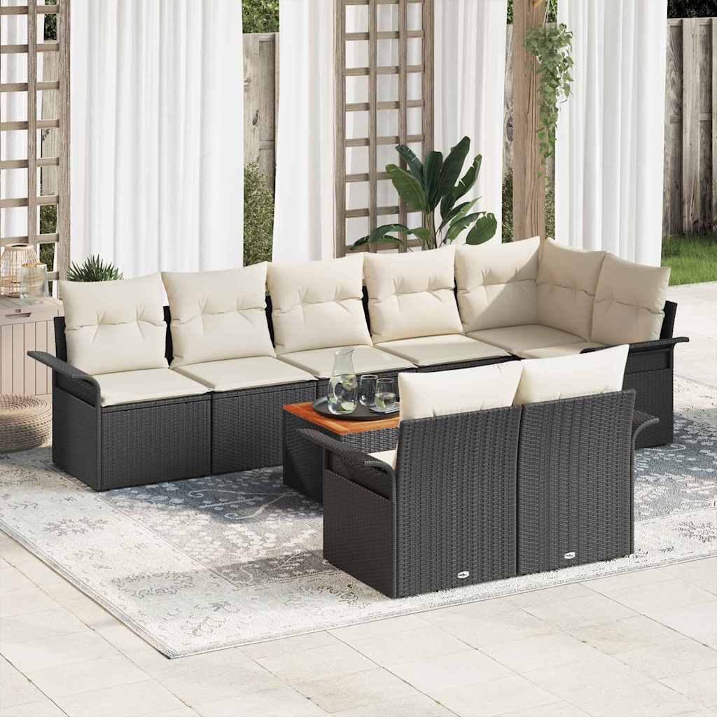 Tuin Sofa Set 9 Pcs Poly Riet
