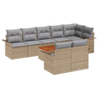 Tuin Sofa Set 9 Pcs Poly Riet