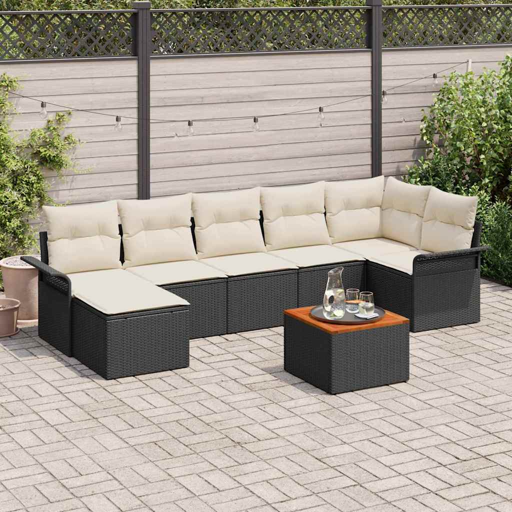Tuin Sofa Set 8 Pcs Poly Riet