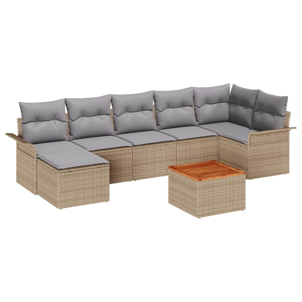 Tuin Sofa Set 8 Pcs Poly Riet