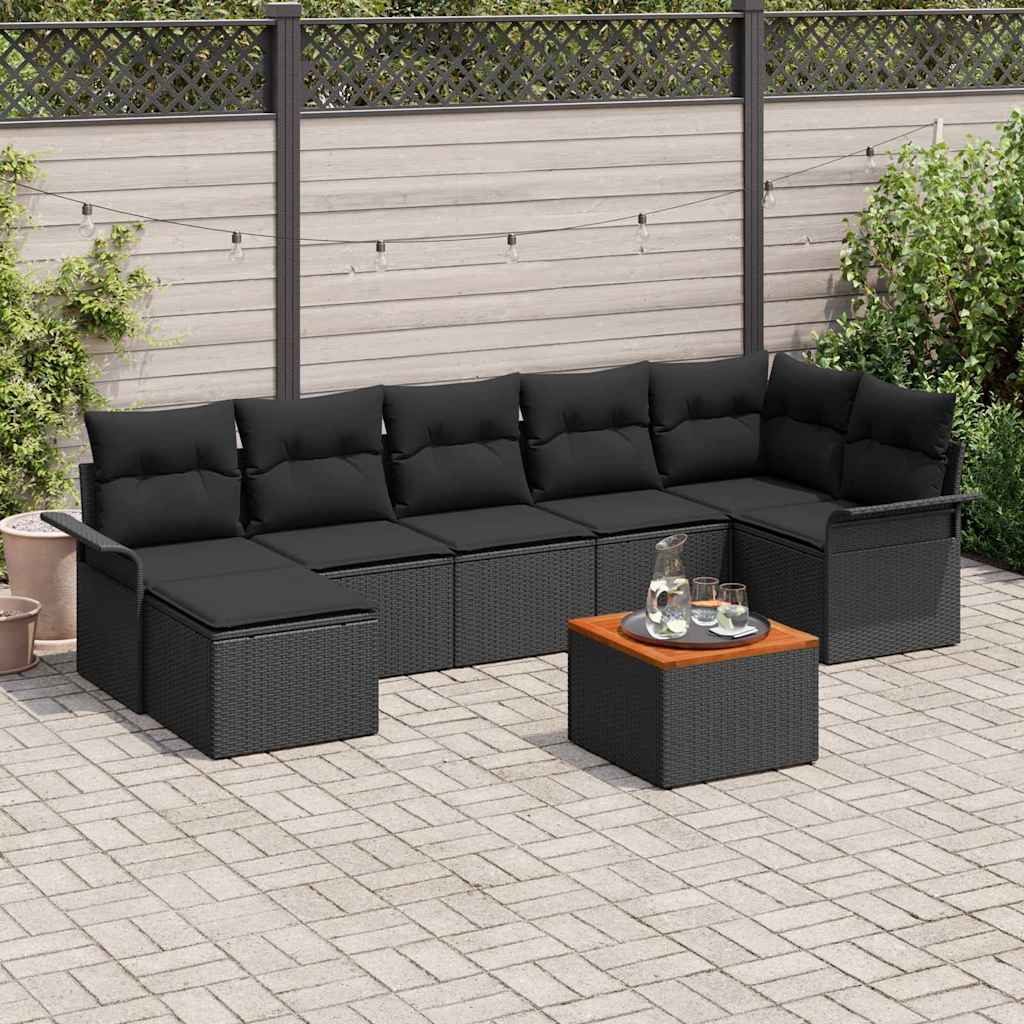 Tuin Sofa Set 8 Pcs Poly Riet