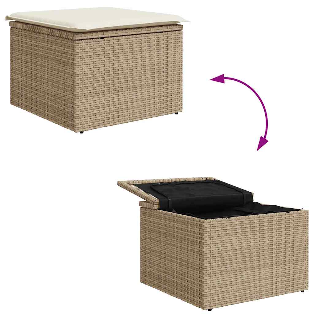 Tuin Sofa Set 9 Pcs Poly Riet