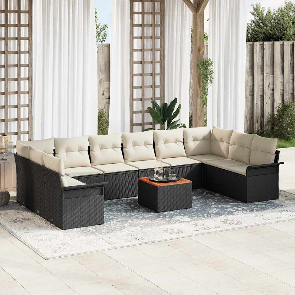 Tuin Sofa Set 11 Pcs Poly Riet