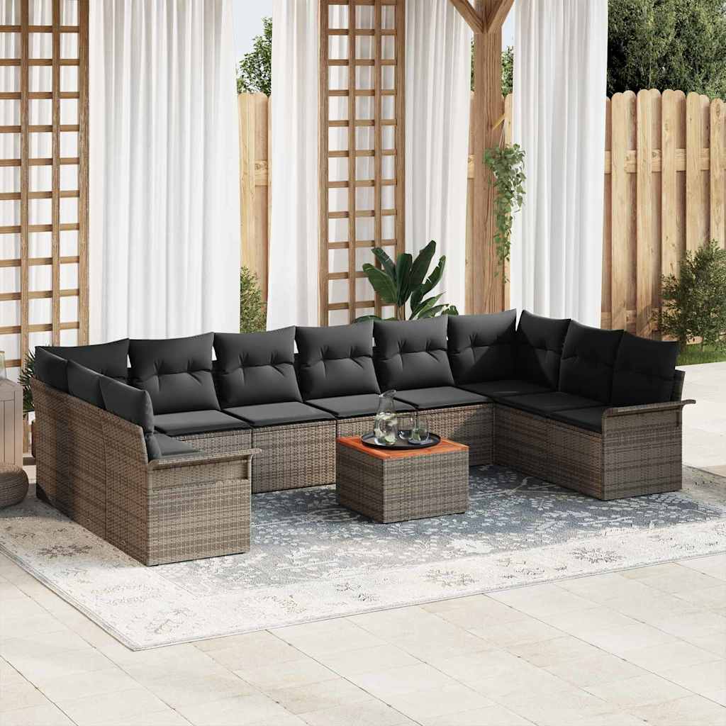 Tuin Sofa Set 11 Pcs Poly Riet