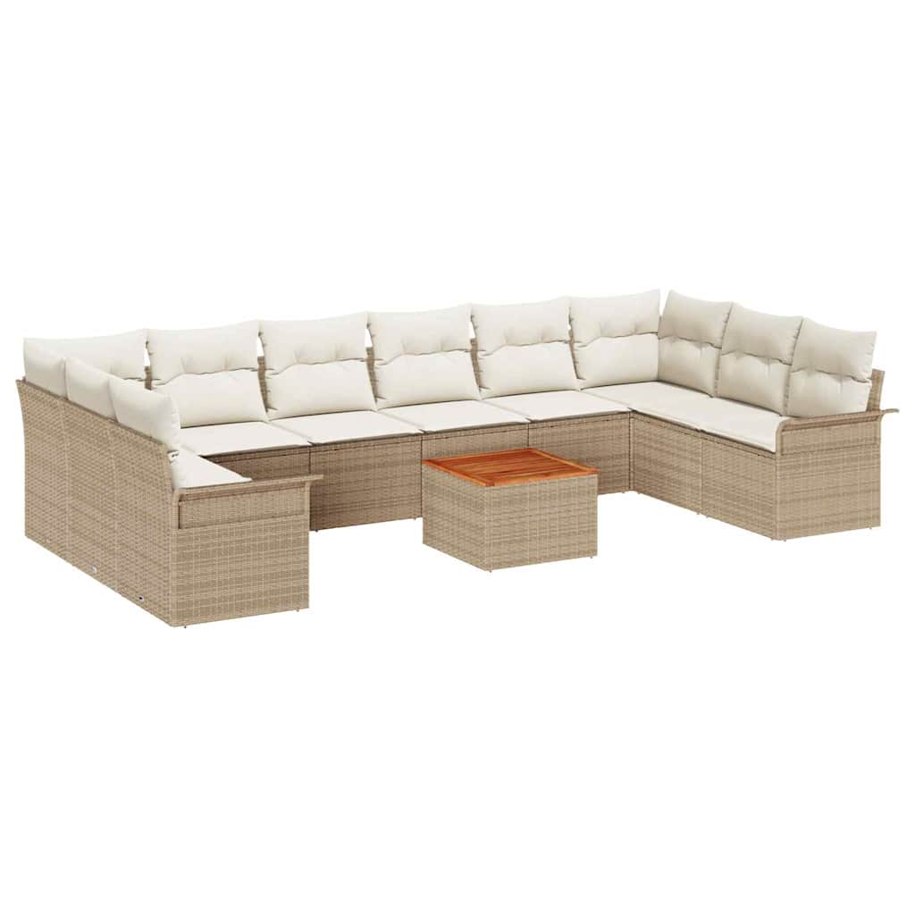 Tuin Sofa Set 11 Pcs Poly Riet